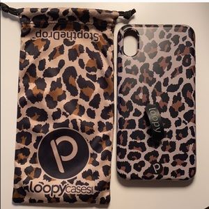 Leopard iPhone XS MAX Loopy Case with extra loopy